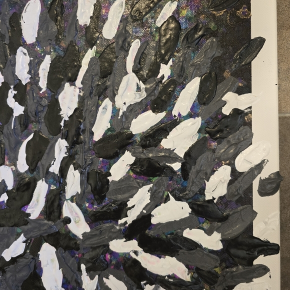 HANDCRAFTED Abstract Painting HANDPAINTED Deocrative Wall Art HANDMADE Artwork - Picture 10 of 17